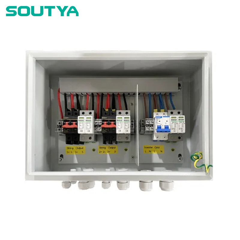 DC+AC কম্বাইনার বক্স 600V 1000V 2 ইন 2 আউট হোম বক্স
